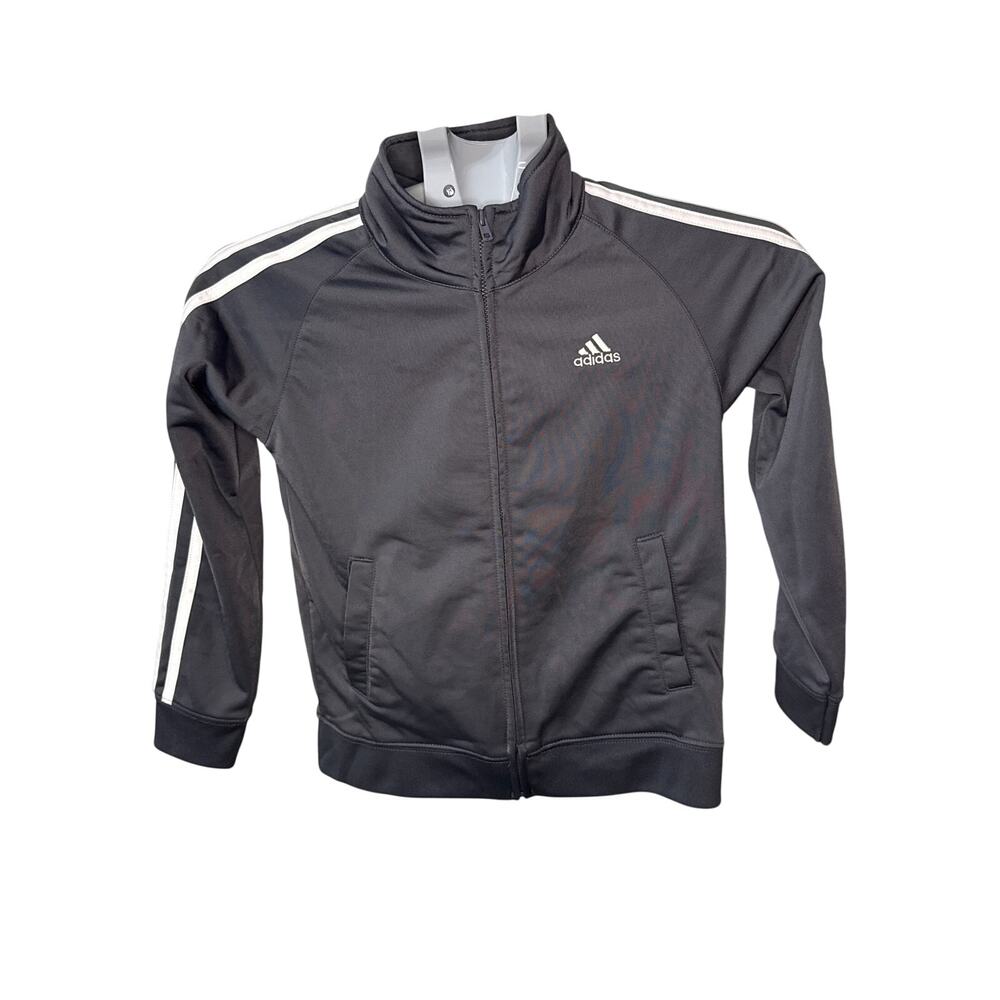 Adidas Gray Blue Track‎ Jacket Sz 7